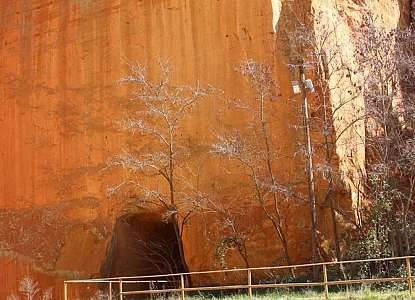 Mines d’ocre de Bruoux, visite des galeries d'ocre