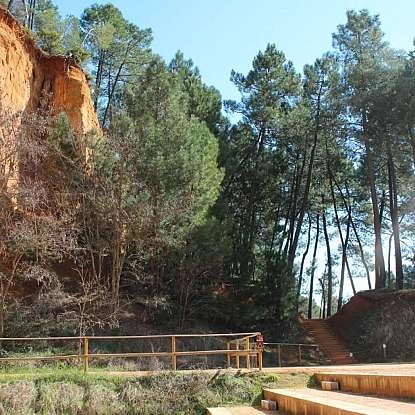 Mines d’ocre de Bruoux, visite des galeries d'ocre