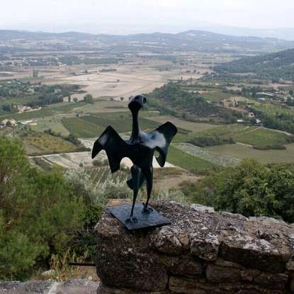 Vue du jardin des Caves du Palais Saint Firmin