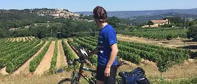 Gordes à vélo