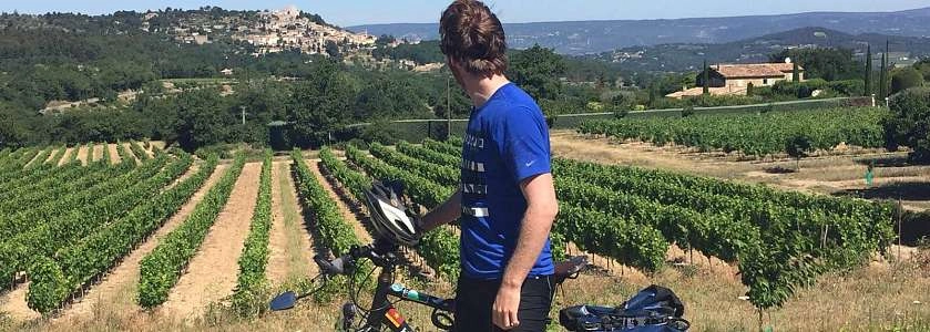 Gordes à vélo