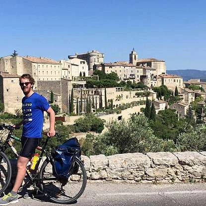 Gordes à vélo
