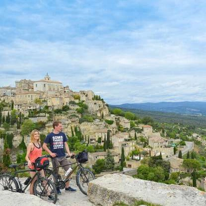 Gordes à vélo
