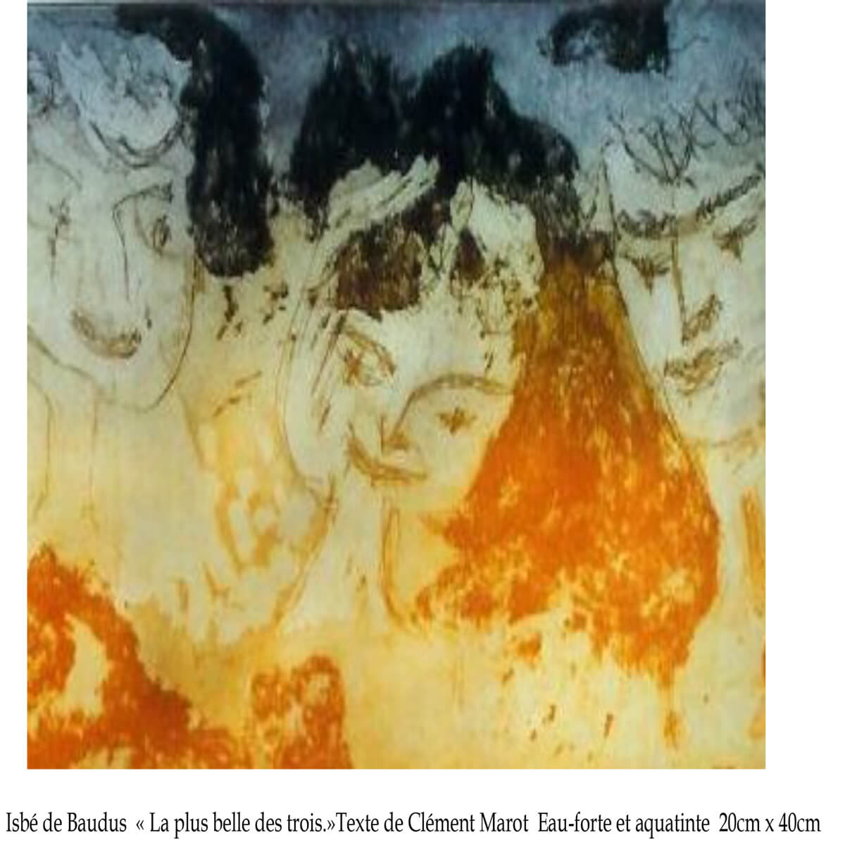 Visage peint par Isbé de Baudus