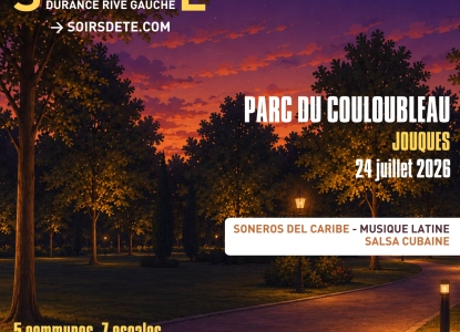 FESTIVAL • SOIRS D’ÉTÉ DURANCE RIVE GAUCHE – 24 juillet : MUSIQUE LATINE & SALSA : SONEROS DEL CARIBE
