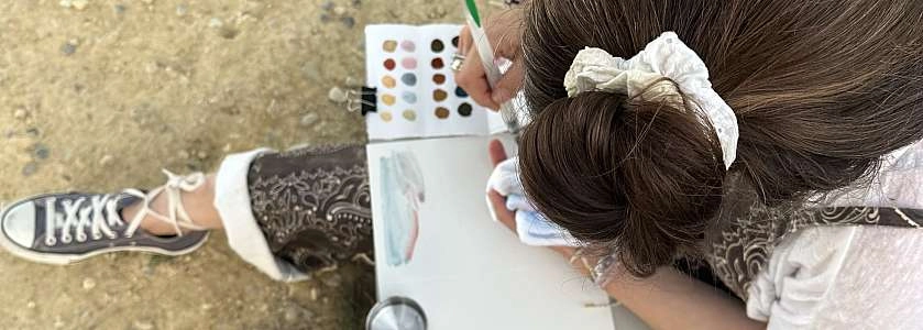 Pause ré-créative à l'aquarelle au Jardin des Peintres