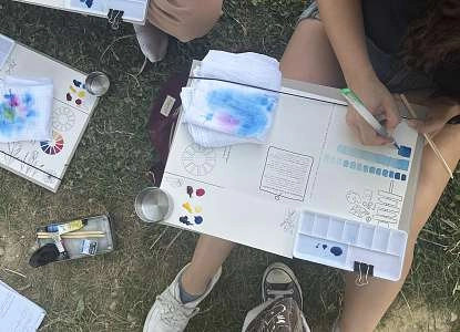 Pause ré-créative à l'aquarelle au Jardin des Peintres