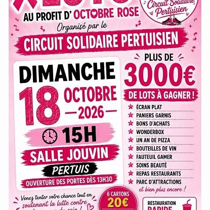 Octobre Rose à Pertuis 2026